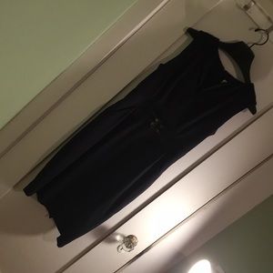 Milly navy wool sheath dress